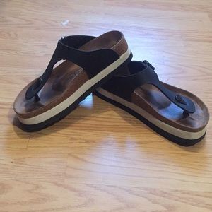 Birkenstock papillo platform flip flops